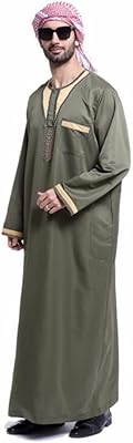 Générique nouveau solide hommes jubba thobe arabe islamique vêtements casual musulman arabie saoudite