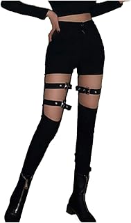 Meiiseoseo pantalon printemps été femmes femme sexy évider boucle extensible élastique skinny crayon