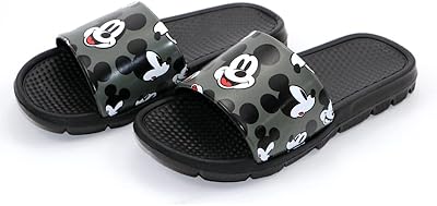 Mickey mk002839 18 chaussons pour garçon, taille 25, noir/kaki