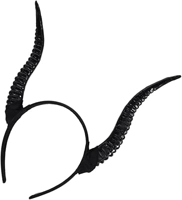 Bandeau elepies en corne noire, accessoires pour cheveux, coiffe gothique en corne