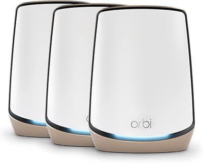 Routeur wi-fi 6 tri-bande netgear orbi home rbk863s avec 3 satellites jusqu'à 8