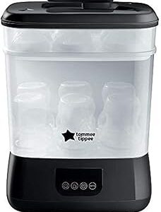 Stérilisateur et sèche-linge électrique avancé à vapeur tommee tippee, noir, une pièce. Faites-vous plaisir sans culpabiliser avec Diaytar
