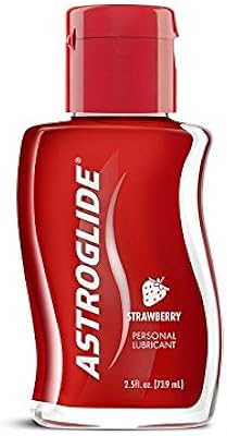Lubrifiant personnel sensuel astroglide à la fraise flacons de 74 ml