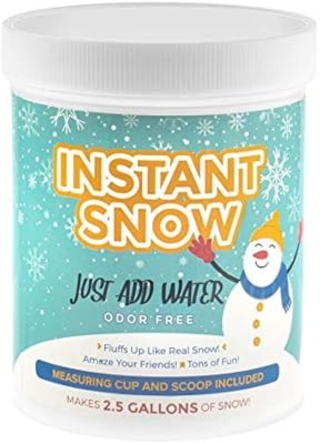Poudre de neige instantanée 125g - décoration de fête de fausse neige magique