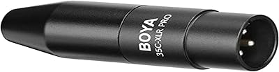 Adaptateur mini jack boya femelle vers xlr mâle 3,5 mm (trs) pour microphone