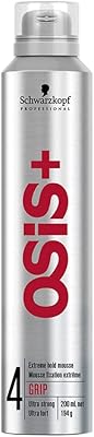 Schwarzkopf oasis plus grip strong mousse grip, n° 4, 200 ml