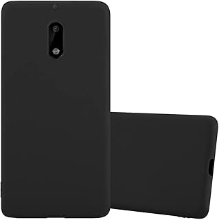 Coque cadorabo compatible avec nokia 6 en candy black - housse en silicone