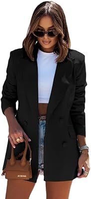 Blazer d'affaires décontracté pour femmes, mode décontractée, couleur unie, manteau de bureau classique