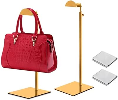 Présentoir de sac à main en or, paquet de 2 présentoirs de sac