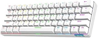 Clavier mécanique filaire/bluetooth stk61 pour bureau avec rétroéclairage 61 rvb, prend en charge