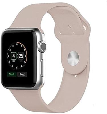 Iwinner bracelet de rechange en silicone souple et respirant compatible avec apple