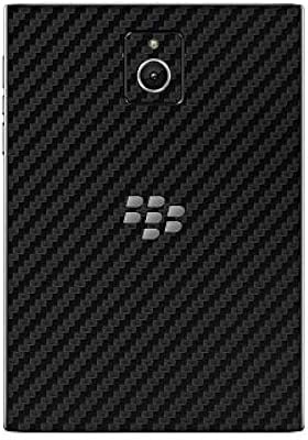 Vcaregadgets skin en fibre de carbone noire compatible avec blackberry passport (pour l'arrière)