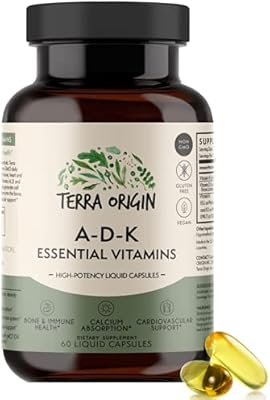 Vitamines essentielles terra origin adk 60 capsules liquides haute puissance