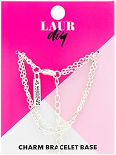 Bracelet à breloques en argent finition bricolage lordi multicolore
