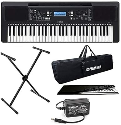 Clavier numérique portable tactile yamaha à 61 touches avec support, étui de transport