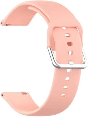 Bracelet de montre aeruvami en silicone souple à dégagement rapide avec fermoir argenté