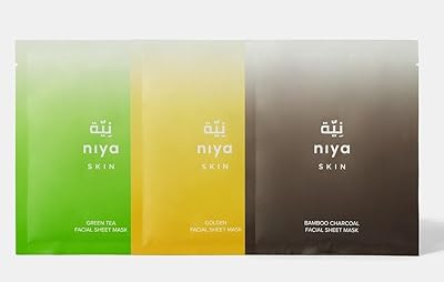 Masques hydratants en feuille niya pour la peau au charbon de bambou