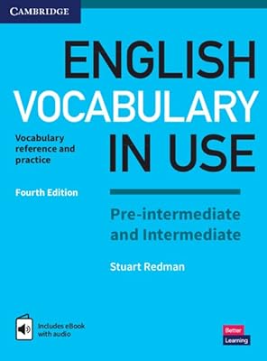 Vocabulaire anglais utilisé livre pré-intermédiaire et intermédiaire avec réponses et livre électronique