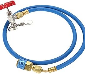 Tuyau de recharge de réfrigérant de voiture, r134a pour climatiseur de voiture, tuyau de remplissage de gaz adapté à une utilisation avec de petits conteneurs de r502 r-12 et r-22.. Gagnez du temps et de l'argent avec Diaytar
