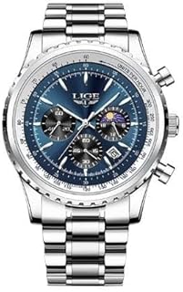 Montre chronographe à cadran bleu pour homme, nouveau modèle lg8989k, montre à quartz