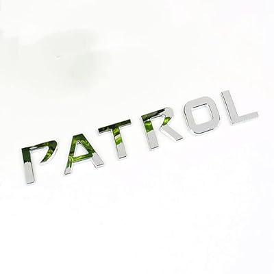 Autocollants de capot avant chromés avec logo patrol pour nissan patrol y61 y62