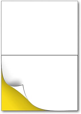 Primify 25 feuilles a4 | étiquettes en papier blanc mat 50 étiquettes