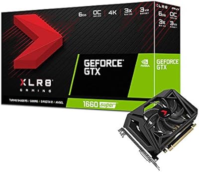 Carte graphique pny geforce gtx 1660 super 6 go à ventilateur unique vcg16606ssfppb-o