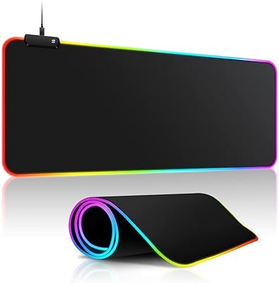 Tapis de souris de jeu x-virgin rgb, tapis de souris extra large