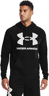 Sweat à capuche de course en polaire avec grand logo hd pour hommes