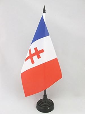 Drapeau de table france général de gaulle, 21cm x 14cm
