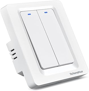 Interrupteur d'éclairage intelligent wifi, interrupteur mural intelligent sans fil avec télécommande et minuterie
