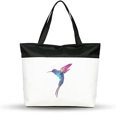 Sac fourre-tout en toile de coton pour protéger les oiseaux volants colorés, amoureux