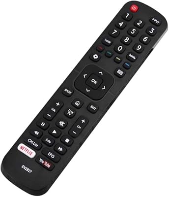 Télécommande hce pour téléviseur hisense en2b27 rc3394402 / 01 3139 238 29621 en2b27