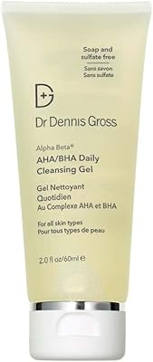 Dr. dennis gross alpha beta® aa/bha gel nettoyant quotidien, pour une texture