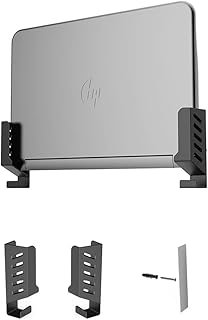Support mural pour ordinateur portable avec adhésif et vis, 1,5 pouces/40 mm