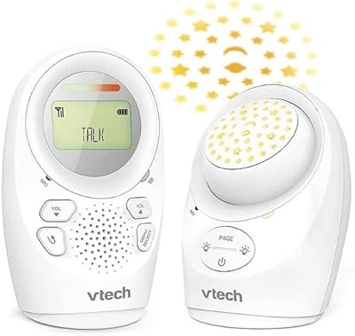 Vtech - moniteur audio numérique avec veilleuse et projecteur | veilleuse apaisante