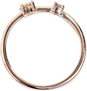 Bague femme esprit en or rose, métal, zircone cubique, esrg01611617, métal, zircone cubique