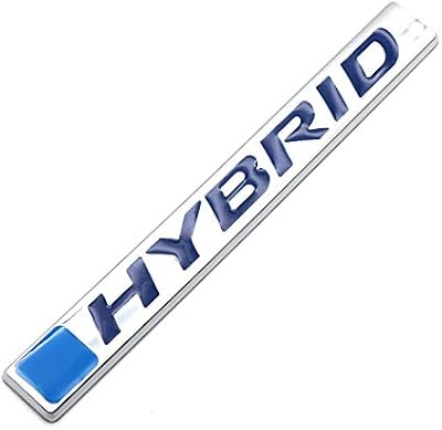 1 pièce 3d métal hybride emblème voiture côté garde-boue arrière coffre emblème décalcomanies