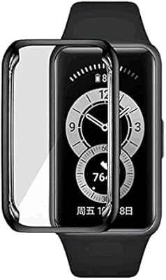 Housse de protection complète dado compatible avec huawei band 6, en tpu (noir)