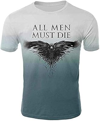 T-shirt pour homme game of thrones texte all men must