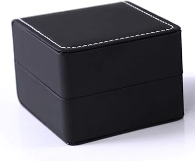 Boîte de montre à fente unique en cuir pu tensry, organisateur portable