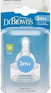 Tétine en silicone à col étroit dr. brown's natural flow level 2 - paquet de 2. L'univers du discount accessible 24/7 sur Diaytar Sénégal