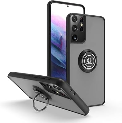 Coque arrière en silicone souple et transparente mate zig avec anneau de support