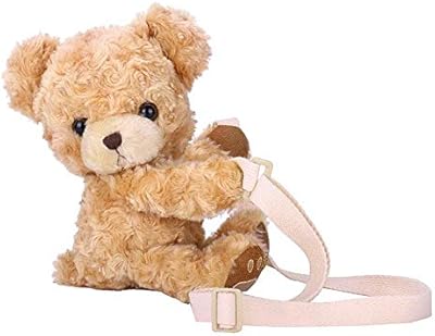 Sac à dos kawaii en peluche ours brun, sac d'école pour enfants, cadeau
