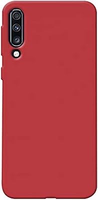 Coque en silicone pour samsung a70 avec design kst (rouge)