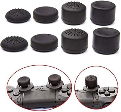 Soldouttm 8 pièces de protection en silicone pour touches et poignées de pouce, tête de champignon surélevée, compatible avec playstation 4, xbox (noir, lot de 8). Diaytar : Vivez l'expérience du shopping malin