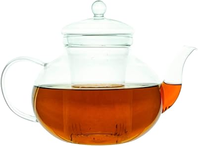 Théière en verre résistante à la chaleur, lavable au lave-vaisselle, avec infuseur