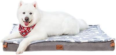 Lit pour chien en mousse à mémoire de forme hi max avec couverture