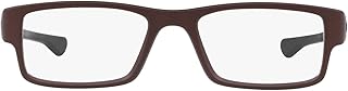 Monture de lunettes rectangulaires oakley ox8046 pour hommes, verres corten/démo satinés, 51 mm