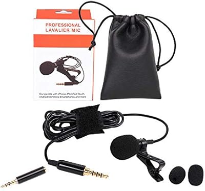 Micro-cravate pliable professionnel ba controls® microphone omnidirectionnel avec système easy clip parfait